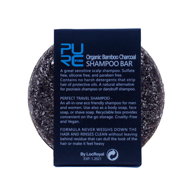 Pure Organic Bamboo Charcoal Shampoo Soap Bar EthicalDeals Australia