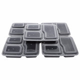 10-Pack BPA Free Meal Prep Storage Containers