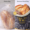 beeswax bread bag vs plastic bag comparison keeping bread fresh breathable storage