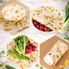 Reusable beeswax food wraps used for sandwiches fruit and bowls