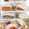 Reusable honeycomb beeswax food wraps used for fridge food storage