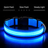 USB Rechargeable LED Dog Collar for Night Walks