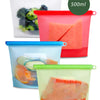 Reusable silicone freezer bags 500ml small food storage bags