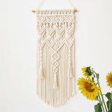 Macrame Handwoven Triple Tassel Tapestry