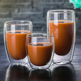 Double Wall Heat Resistant Borosilicate Glass Cup (250ml)