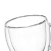Double Wall Heat Resistant Borosilicate Glass Cup With Handle (250ml)