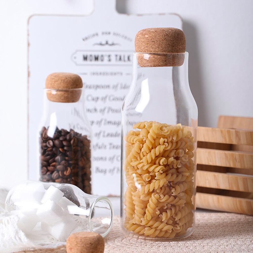 Airtight Cork Sealed Retro Milk Storage Jar (700ml)