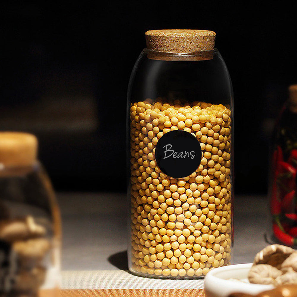 Airtight Cork Plug Sealed Storage Jar (1200ml)