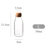 Airtight Cork Sealed Retro Milk Storage Jar (700ml)
