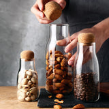 Airtight Cork Sealed Retro Milk Storage Jar (300ml)