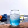 Nordic Blue Ombre Glass Teapot Set With 2 Cups