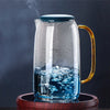 Nordic Blue Ombre Glass Teapot Set With 2 Cups