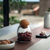 Airtight Cork Sphere Storage Borosilicate Jar (500ml)