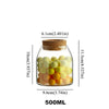 Airtight Cork Plug Sealed Storage Jar (500ml)