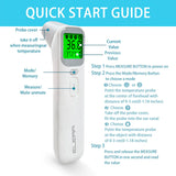 Contactless Infrared Digital Thermometer with Fever Alarm LCD