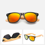 Ralferty Unisex Classic Retro Bamboo Sunglasses
