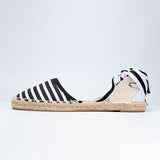 Espadrille Flat Canvas & Hemp Shoes (striped)