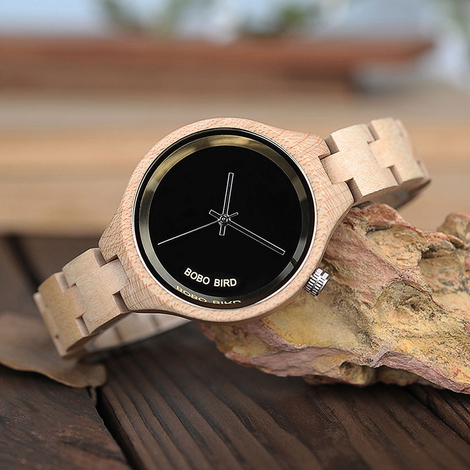 Bobo Bird Elegant Quartz Crystal Watch