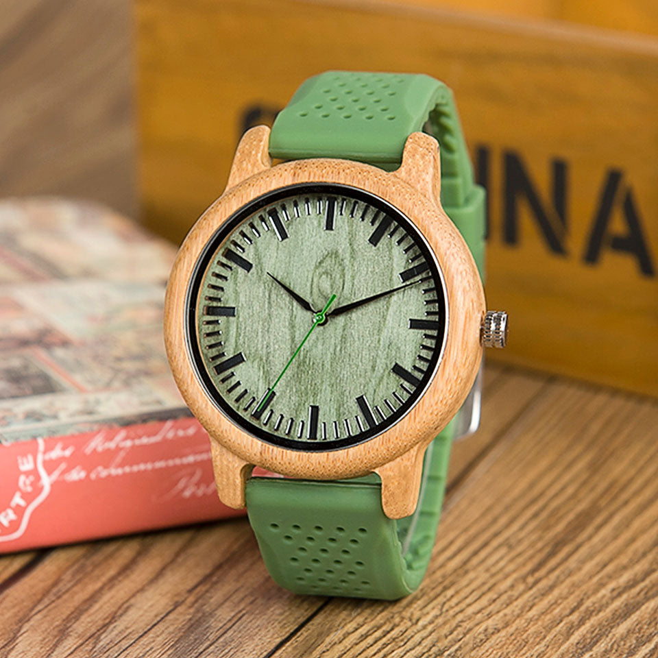Bamboo wooden watch sales
