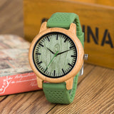 Bobo Bird Bamboo & Silicone Nature Green Watch