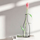 Nordic Minimalist / Modern Black Iron Flower Vase (various designs)