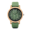 Bobo Bird Bamboo & Silicone Nature Green Watch