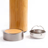 Bamboo Insulated Thermos Water Bottle with Stainless Steel Inner Flask