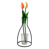 Nordic Minimalist / Modern Black Iron Flower Vase (various designs)