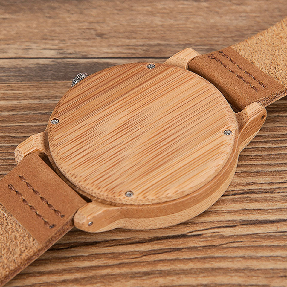 Bamboo wooden watch sales