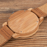 Bobo Bird Unisex Bamboo Quartz Crystal Watch