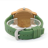 Bobo Bird Bamboo & Silicone Nature Green Watch