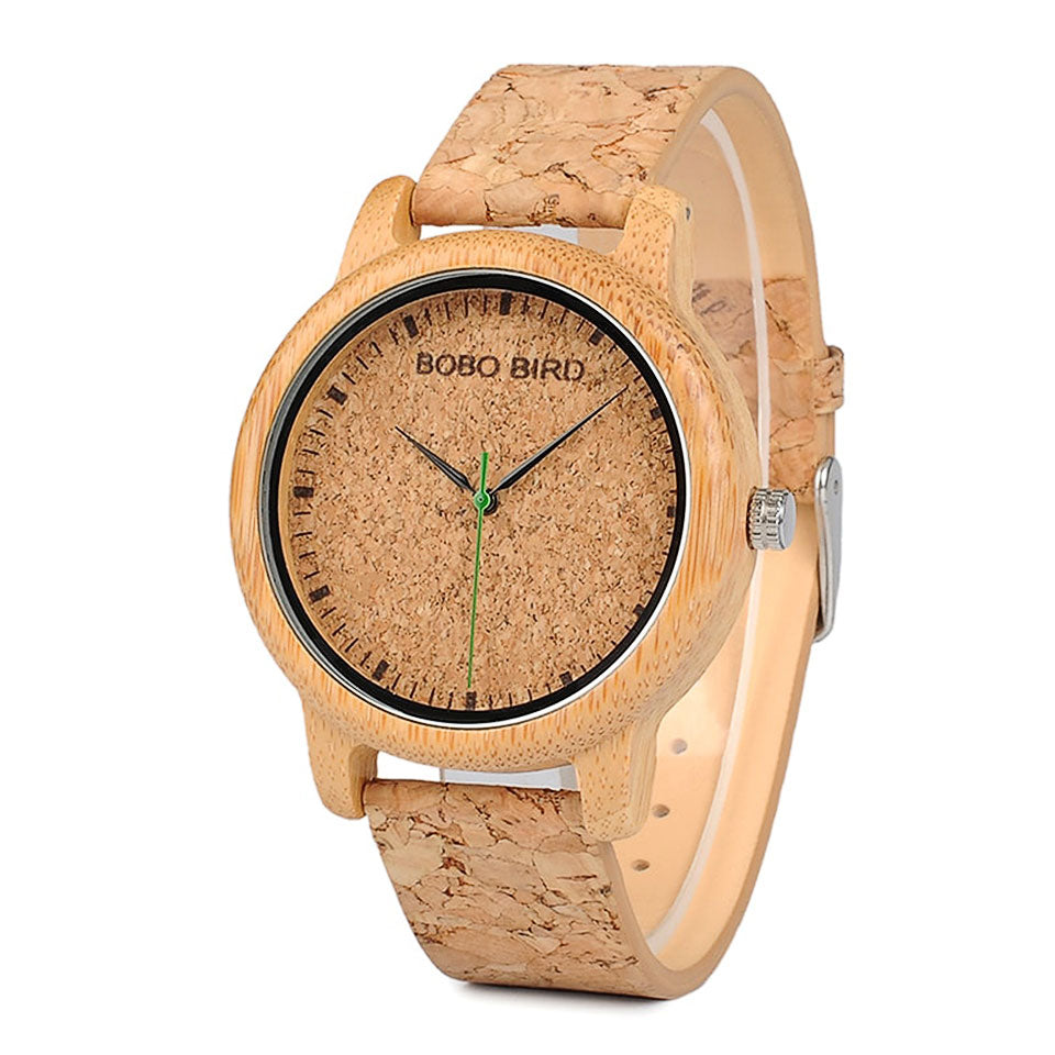 Bobo Bird Bamboo & Cork Eco Quartz Watch