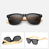 Ralferty Unisex Classic Retro Bamboo Sunglasses