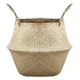 Handmade Natural Woven Seagrass Flower Basket
