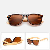 Ralferty Unisex Classic Retro Bamboo Sunglasses