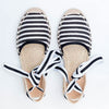 Espadrille Flat Canvas & Hemp Shoes (striped)