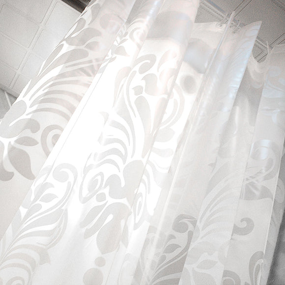 Anti-bacterial & Mildew Resistant Flower Shower Curtain (180 x 180cm)