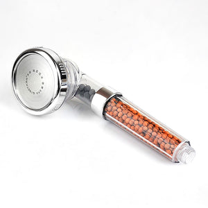 Ionic Purifying & Water Saving Shower Head with Double Pressure