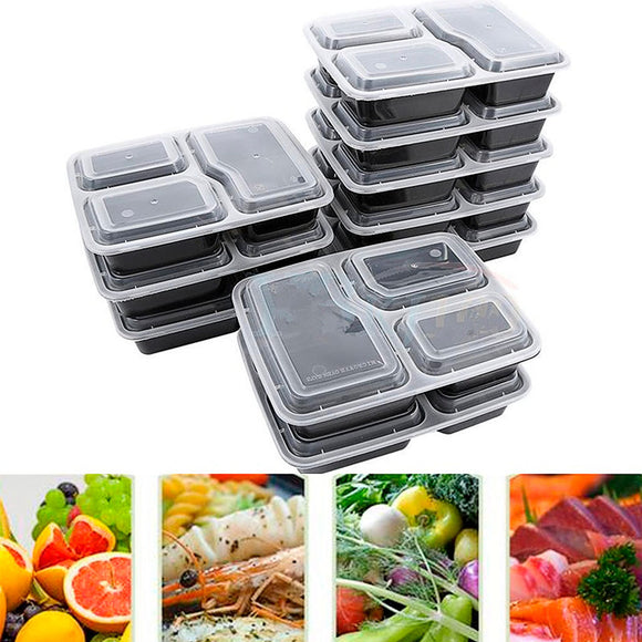 10-Pack BPA Free Meal Prep Storage Containers