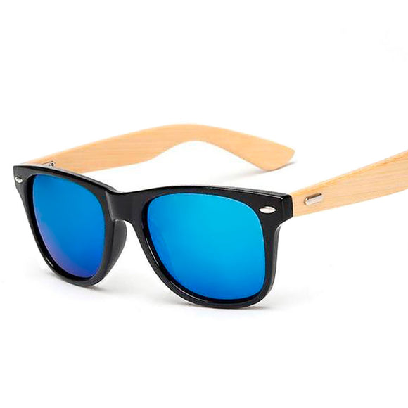 Ralferty Unisex Classic Retro Bamboo Sunglasses