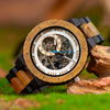 Bobo Bird Men's Wooden Gear-Inspired Mechanical Design Watch (Sandalwood)