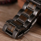 Bobo Bird Men's Wooden & Stainless Steel Chronograph Watch