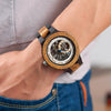 Bobo Bird Men's Wooden Gear-Inspired Mechanical Design Watch (Sandalwood)
