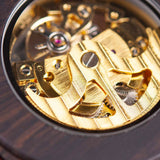 Bobo Bird Men's Wooden Gear-Inspired Mechanical Design Watch (Red Sandalwood)