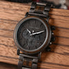 Bobo Bird Men's Wooden & Stainless Steel Chronograph Watch
