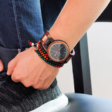 Bobo Bird Men's Colourful Handmade Wooden Watch