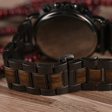 Bobo Bird Men's Wooden & Stainless Steel Chronograph Watch