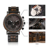 Bobo Bird Men's Wooden & Stainless Steel Chronograph Watch