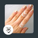 Boho Chic Double 'V' Chevron Ring (silver or gold)