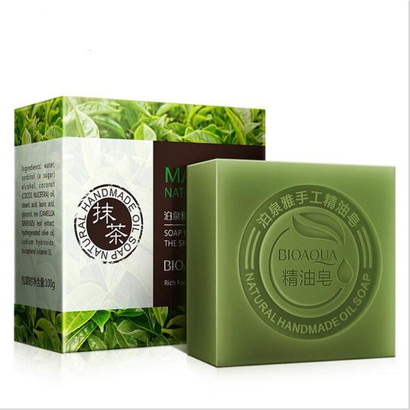 Bioaqua Matcha Green Tea Detoxing Oil Soap